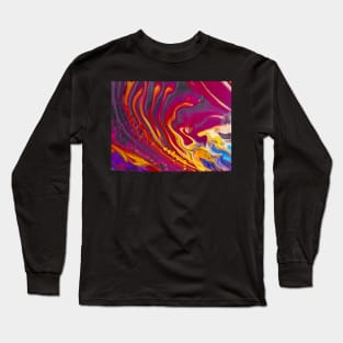 Purple Fire Long Sleeve T-Shirt